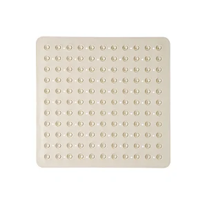 Natural rubber bathroom rubber mat for bathtub floor anti slip bath mat with suction cups