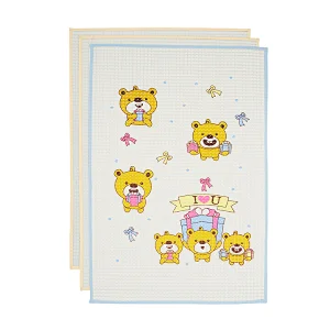 Eco friendly educational easy clean cute cartoon waterproof breathable rubber air filled rubber cot sheet