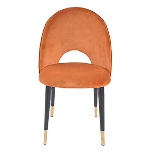 Orange Velvet Dining Chairs Modern, Orange Velvet Dining Room Chairs