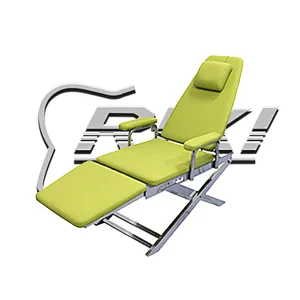 New dental RIXI factory product portable dental chair dental unit folding chair with LED light easier moving convenient
