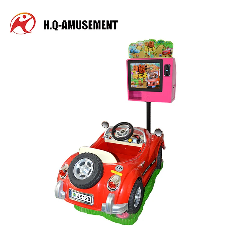 Amusement coin operated with music and lights horse kiddie ride game