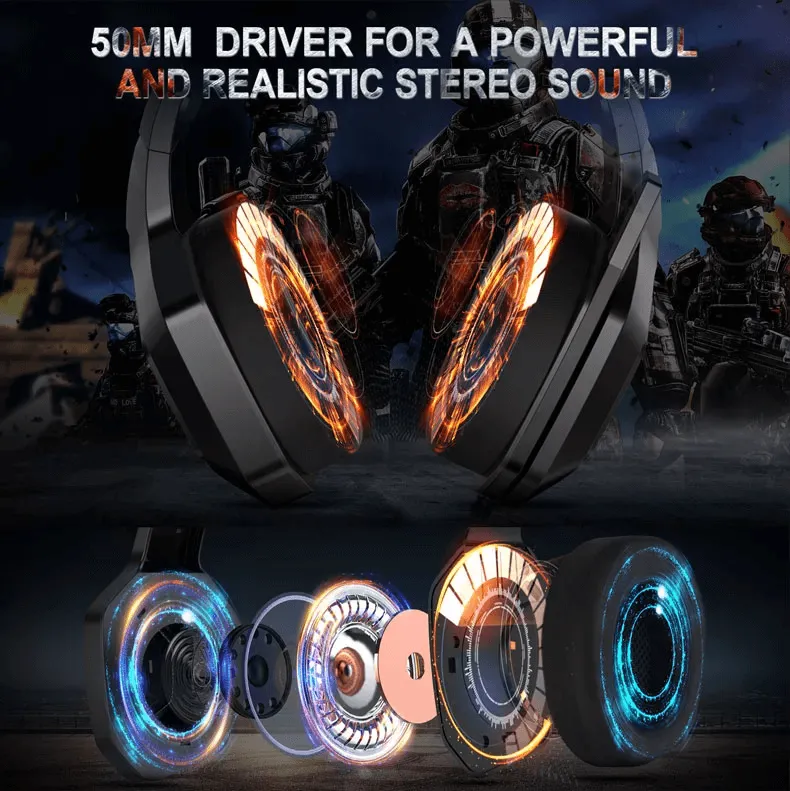 Computer Gaming Internet Bar Dj Headphones (4)