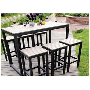 Bar Height Table And Chairs , Pool Furniture Sets For Dining / Conversation