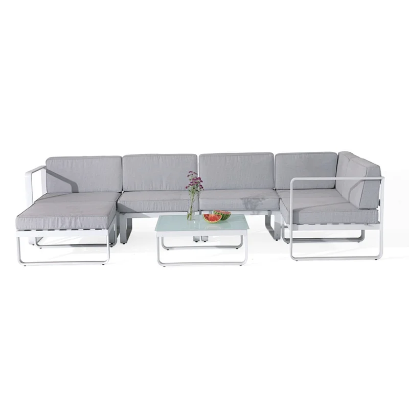 Aluminum combination sofa seat