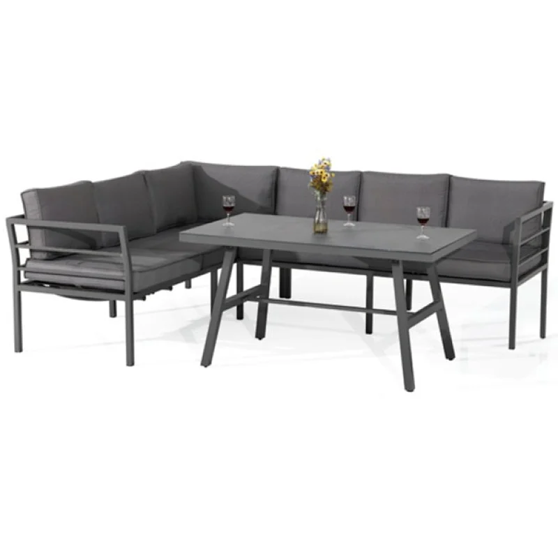 Aluminum corner sofa set