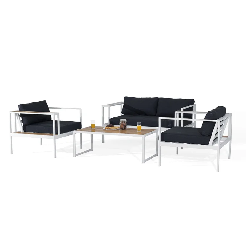 Aluminum outdoor sofa seat
