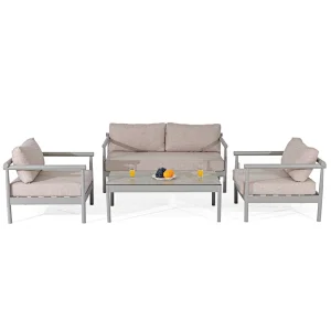 Aluminum outdoor sofa seat