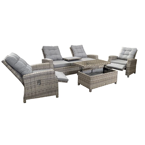 rattan sofa set/ cylinder sofa