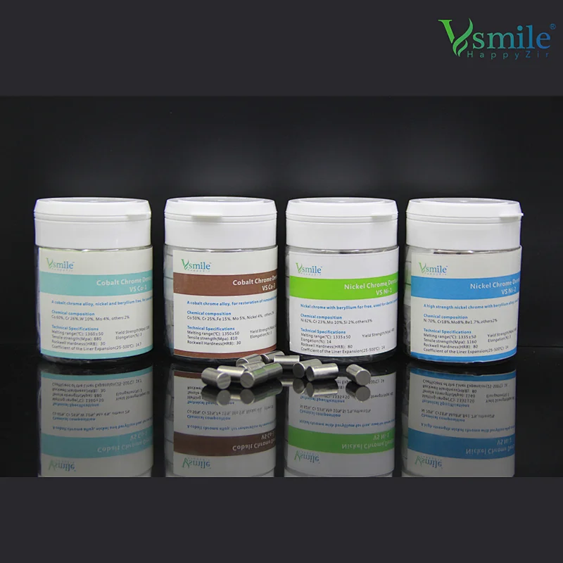 Dental Lab alloy Materials Nicr Alloy with Beryllium  for Dental Ceramic Restorations