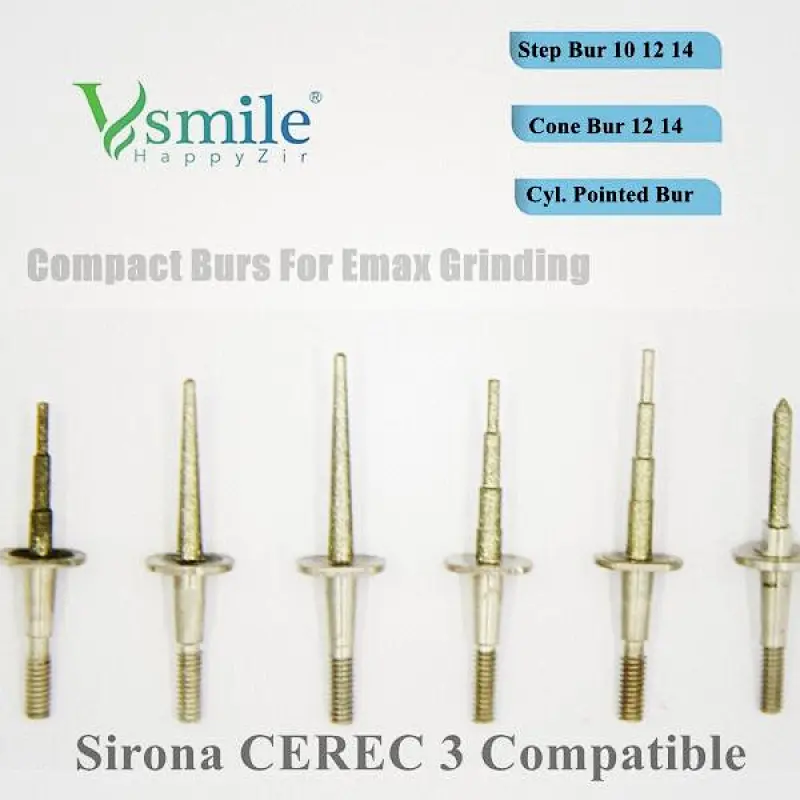 Vsmile Milling Burs Compatible with Sirona CEREC 3 ®