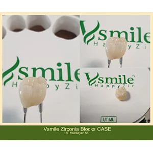 Happyzir UT Multilayer zirconia disc ultra translucent high aesthetic restoration for anterior teeth dental lab