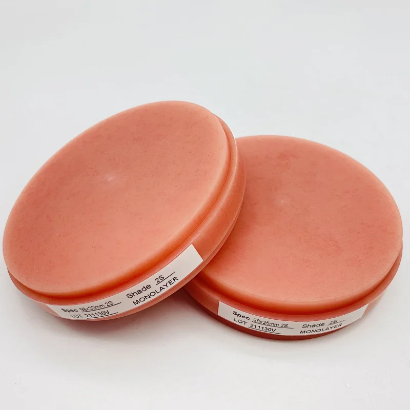 Vsmile PMMA Disc Blank for Open CADCAM System Make Temporary Bridge Dental Restorations for dental lab