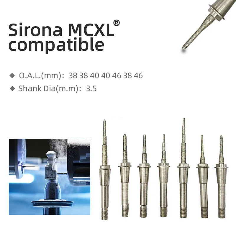 Vsmile Milling Burs Compatible with Sirona MCXL