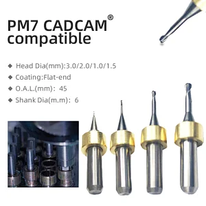 Vsmile Milling Burs-Ivoclar PM3/7 Compatible