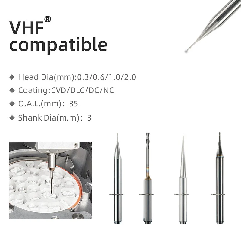 Vsmile Milling Burs Compatible with VHF