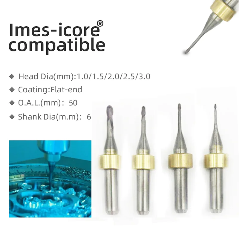 Vsmile Milling Burs Compatitable with Imes icore Zirconia/PMMA/PEEK/Wax Blank