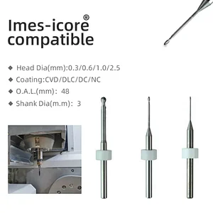 Vsmile Milling Burs Compatitable with Imes icore Zirconia/PMMA/PEEK/Wax Blank