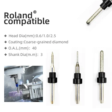 Vsmile Milling Burs Compatible with Roland DGSHAPE