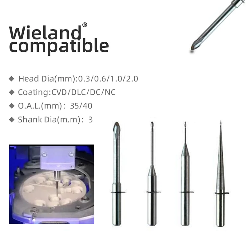 Vsmile Milling Burs  Compatible with Wieland ®
