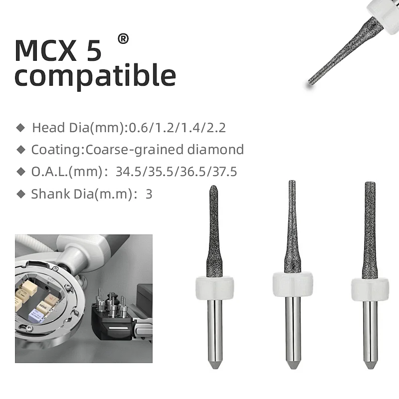 Vsmile Milling Burs Compatible with Sirona Inlab MC X5 ®