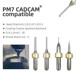 Vsmile Milling Burs-Ivoclar PM3/7 Compatible