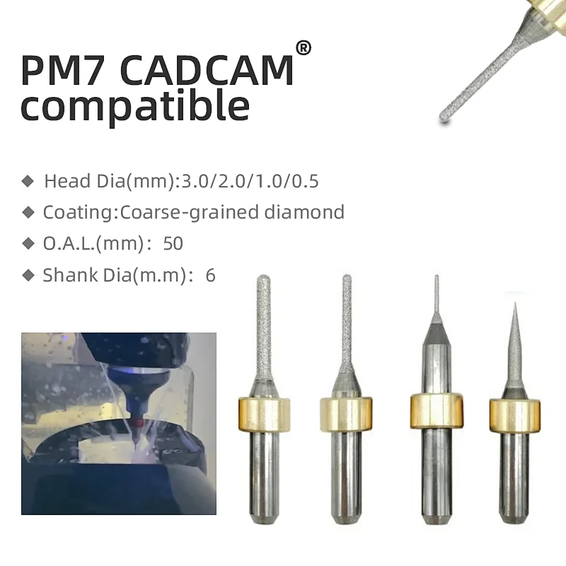 Vsmile Milling Burs-Ivoclar PM3/7 Compatible