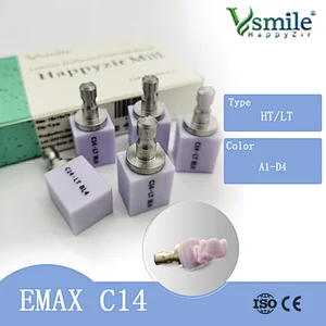 Vsmile Dental Disilicate Glass Ceramic Block LT/HT for CAD CAM Sirona Cerec Milling System