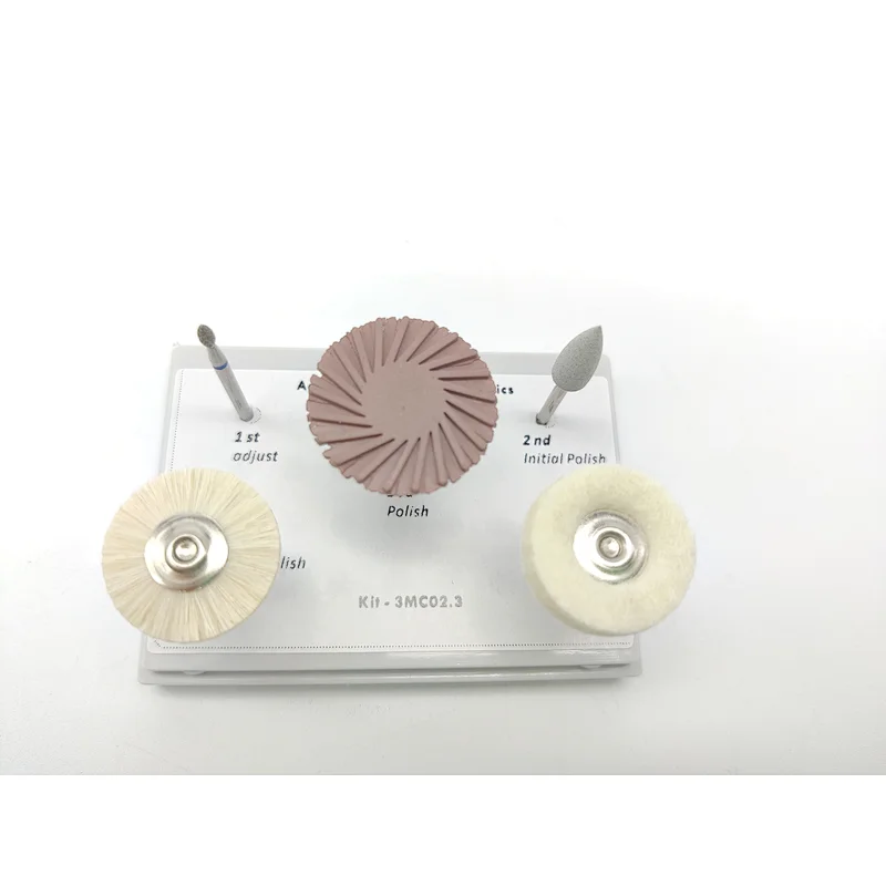Vsmile Dental Rubber Diamond Polisher Polishing  Knits Wheel Disc Grinder A Set For Zirconia Porcelain Workpiece Dental Lab Milling Center