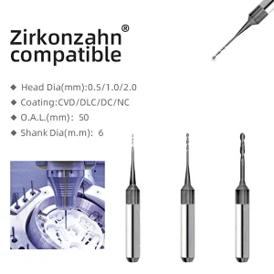 Vsmile Milling Burs Zirkonzahn M1/M5 Compatible
