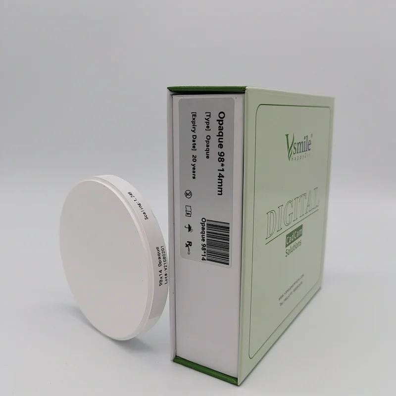 HappyZir 98mm White Opaque Ultra Strength zirconia disc
