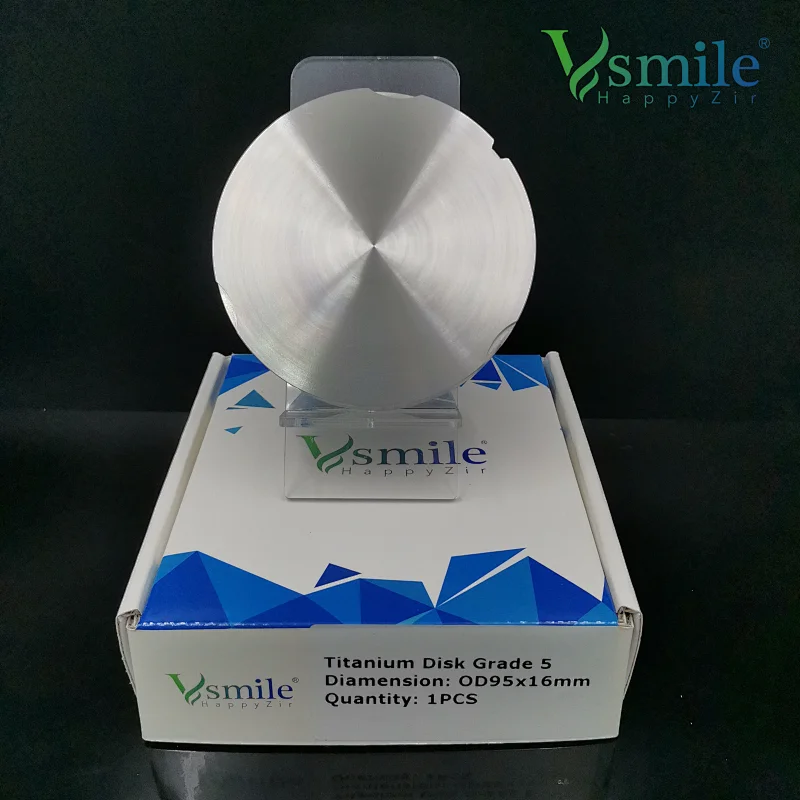 Grade 5 98mm Dental Titanium Disc for open CAD CAM Milling system
