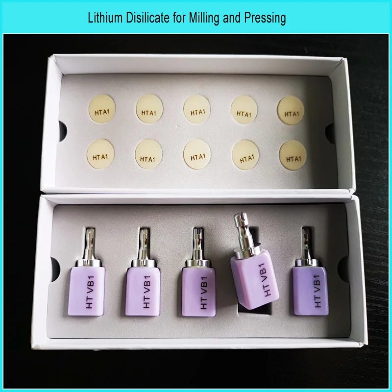 Vsmile dental materials Lithium disilicate/ glass-ceramic blocks for anterial veneer aesthetics restorations