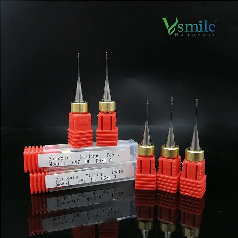 PM7 milling burs with DC coating to mill Zirconia Block compatible PM7 CADCAM system