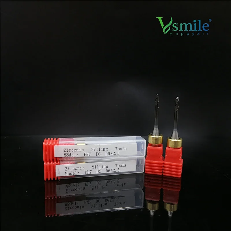 PM7 milling burs with DC coating to mill Zirconia Block compatible PM7 CADCAM system