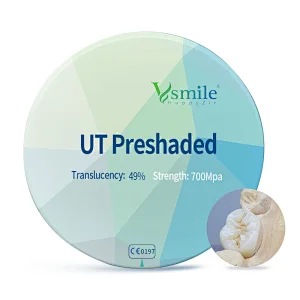Vsmile 98mm UT Colored Dental Zirconia Disc for Dental Laboratory Using