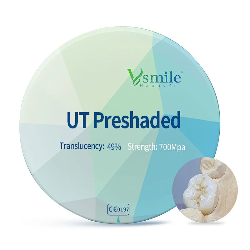 Vsmile 98mm UT Colored Dental Zirconia Disc for Dental Laboratory Using