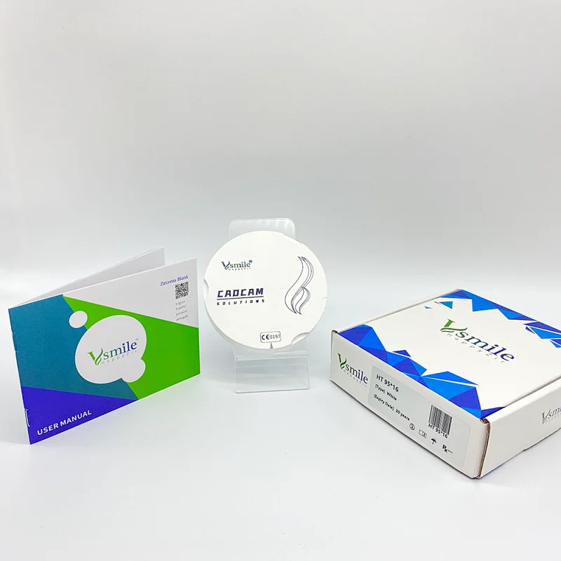 Vsmile 98mm HT White Block Dental Zirconia Block