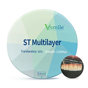Vsmile 98mm ST Multilayer Zirconia Blocks for Dental Laboratory Using
