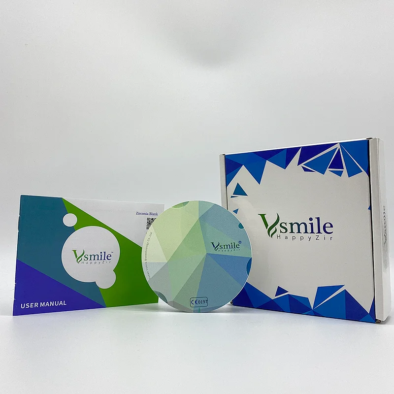 Vsmile 95mm UT Preshaded Ultra Translucency 49% Dental Zirconia Disc