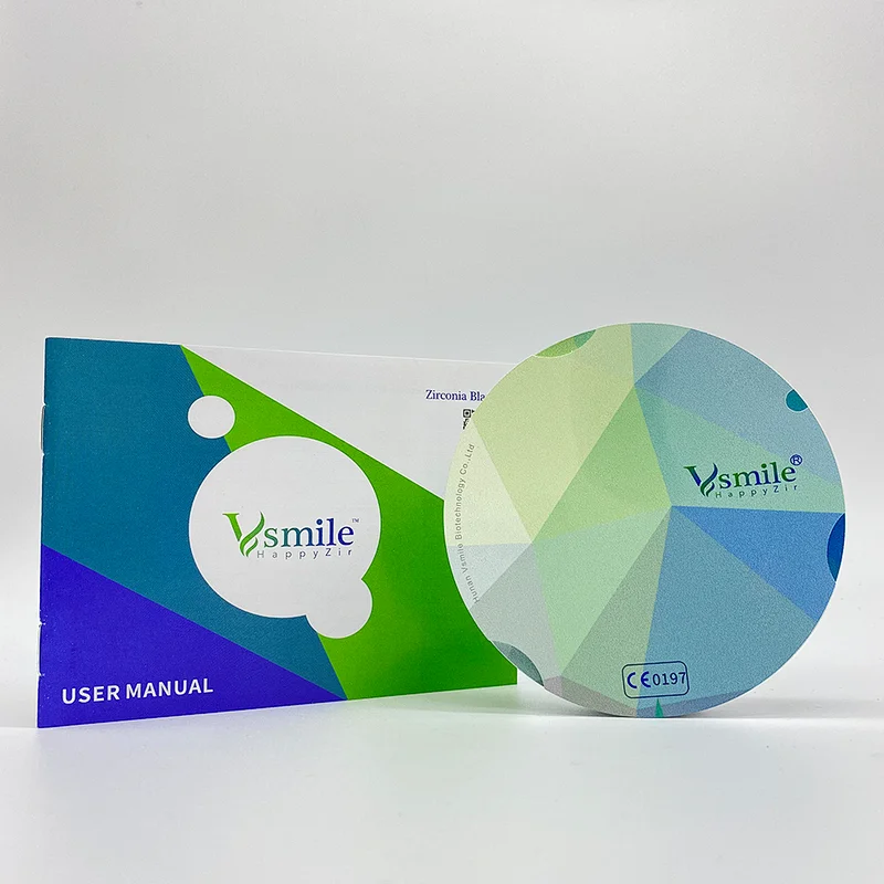 Vsmile 95mm UT Preshaded Ultra Translucency 49% Dental Zirconia Disc