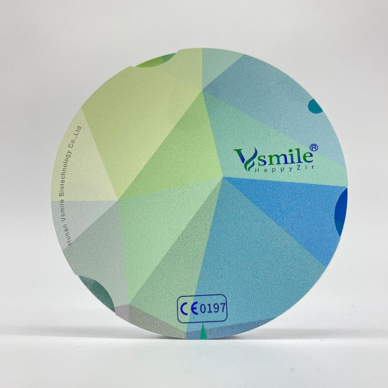 Vsmile 95mm UT Preshaded Ultra Translucency 49% Dental Zirconia Disc
