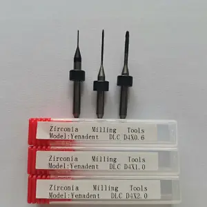 Yenadent Milling tools Diamond Coating for mill Zirconia Block PMMA