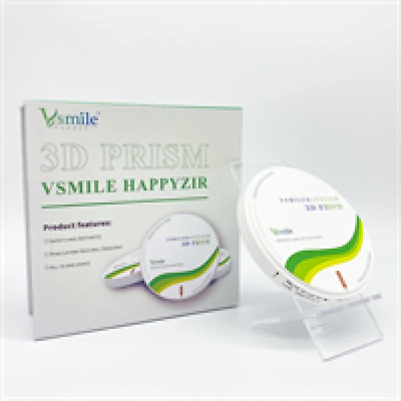 Vsmile 98mm Dental Prism Disc 3d about zircon  For Aesthetic Crown 12 Units long bridge with Open CADCAM System