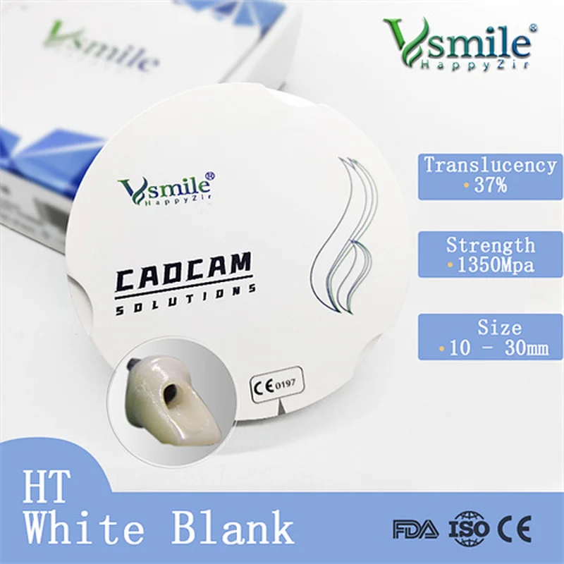 Vsmile 95mm HT Dental Zirconia White Block