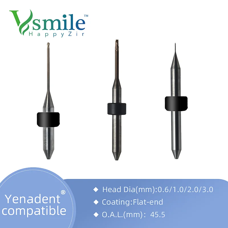 Yenadent Milling Burs Diamond Coating for Metal