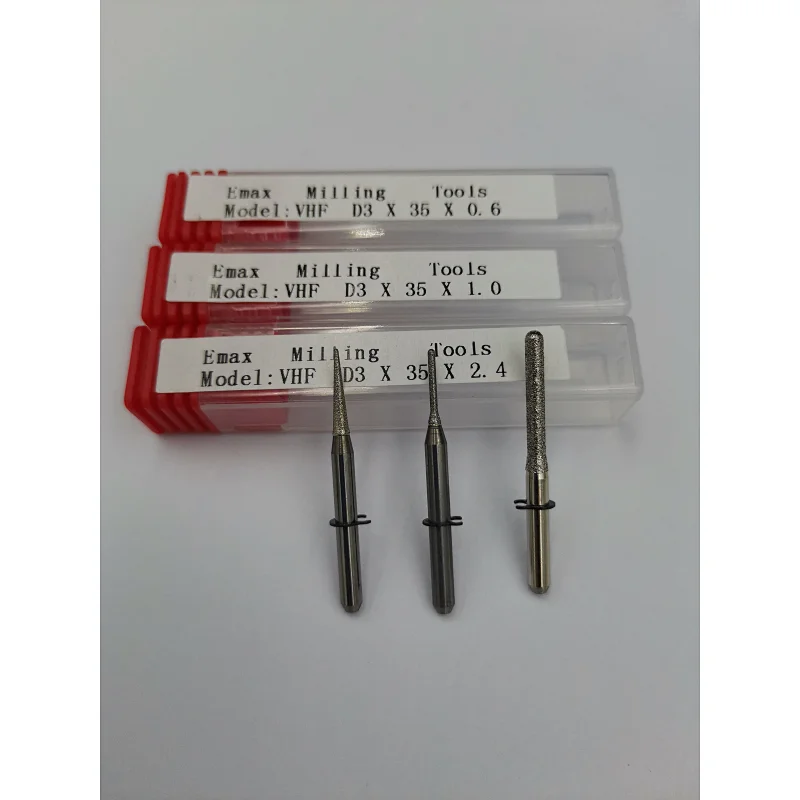 VHF milling burs to mill zirconia PMMA glass ceramic dental lab
