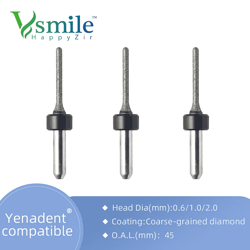 Yenadent Milling Burs Diamond Coating