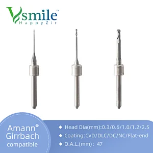 Vsmile Milling Burs-PMMA for Amann Girrbach