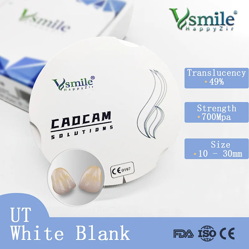 Vsmile 95mm UT dental zirconia white block