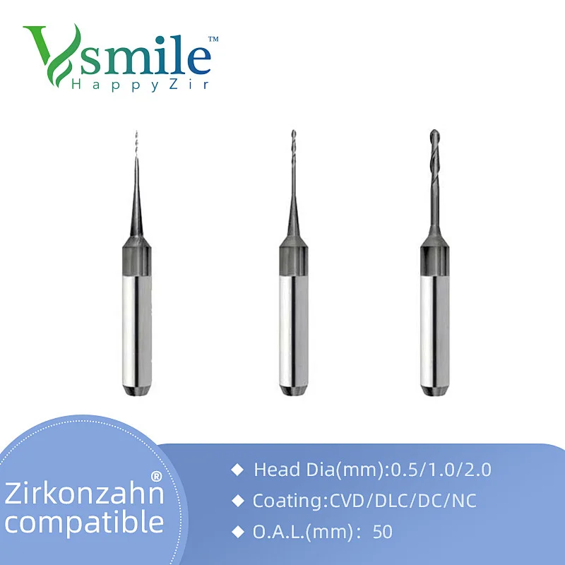 Zirkonzahn M1/M5 DC/DLC coating milling burs for dental lab